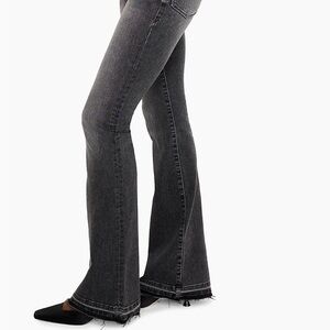 Good American Good Flare Released Hem Jeans - black size 4